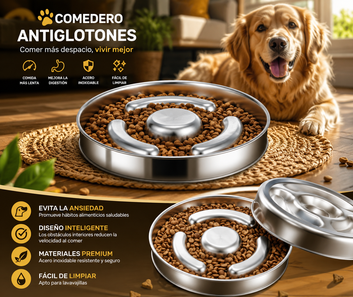 Comedero para Mascotas Multifunción
